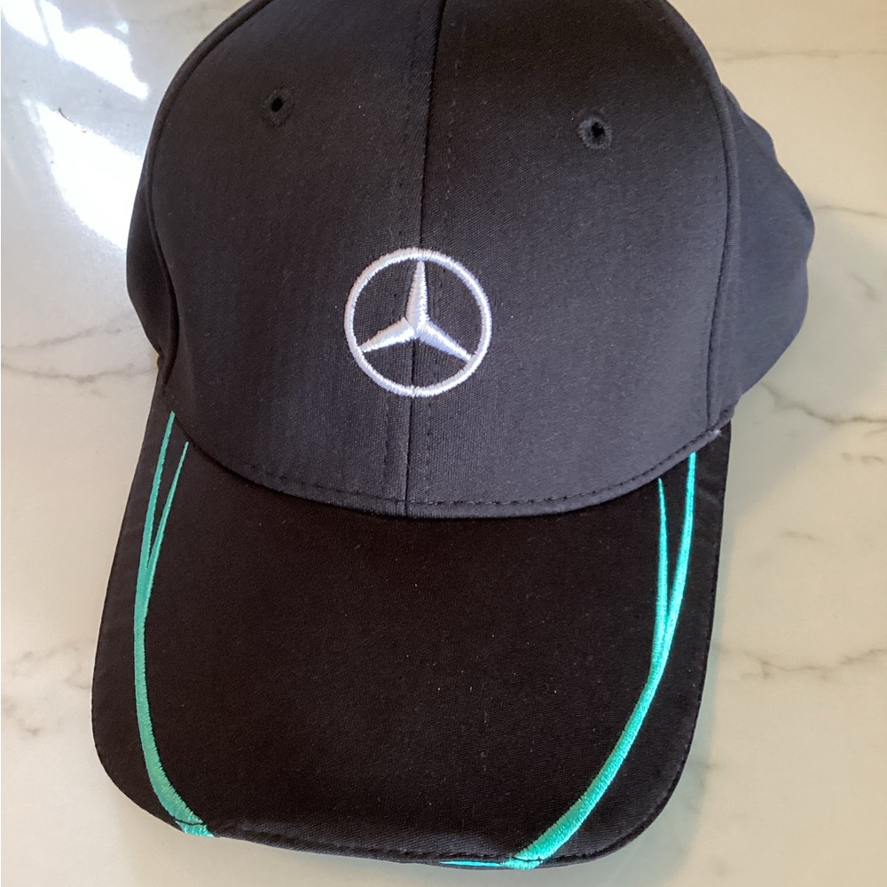 Mercedes-Benz Baseball Cap Black Adjustable Velcro Back